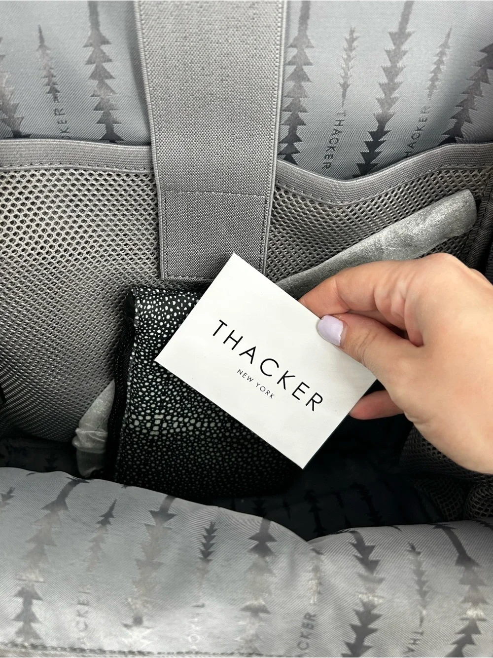 THACKER New York Black Unique Neoprene Book Backpack - New With Tags